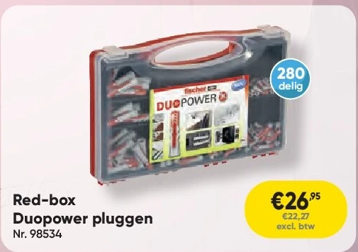 Red-box Duopower pluggen