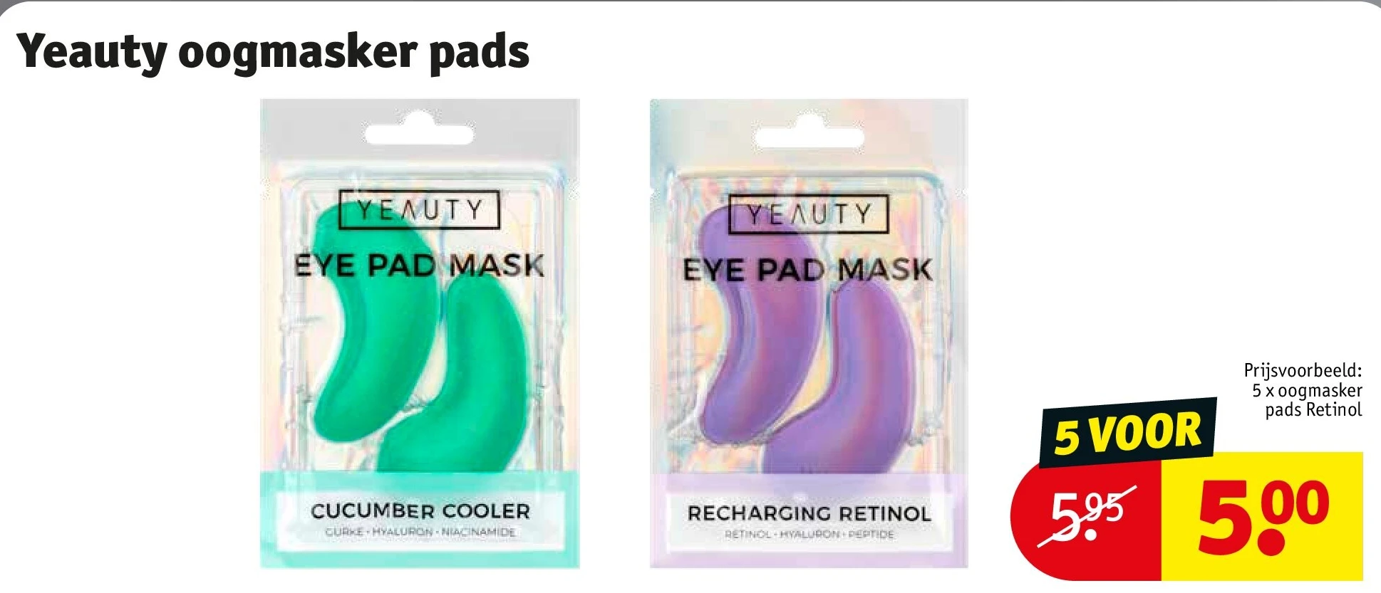 Yeauty oogmasker pads