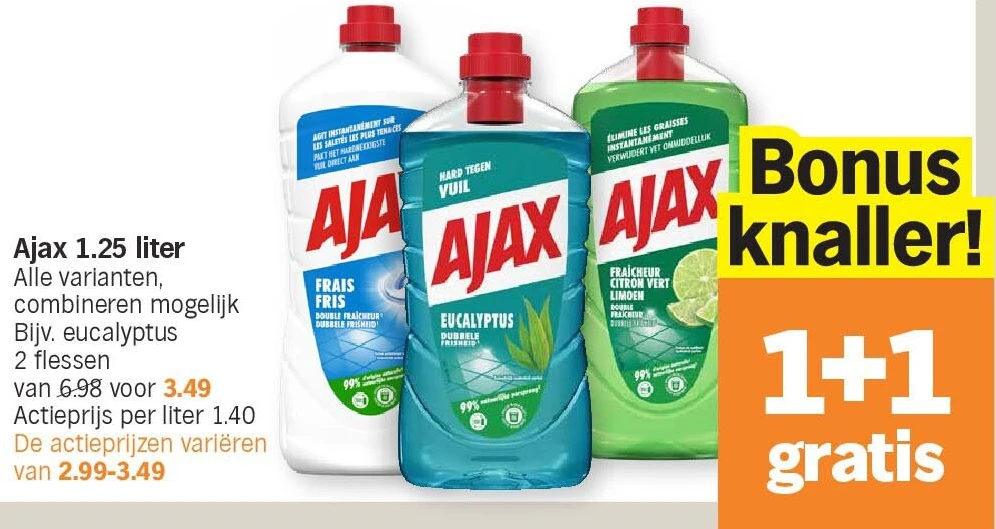 Ajax 1.25 liter
