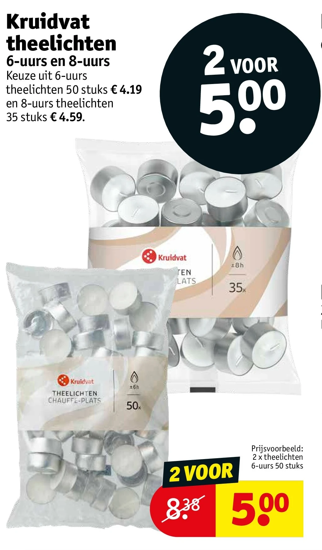 Kruidvat theelichten