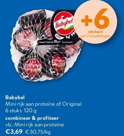 Babybel Mini rijk aan proteïne