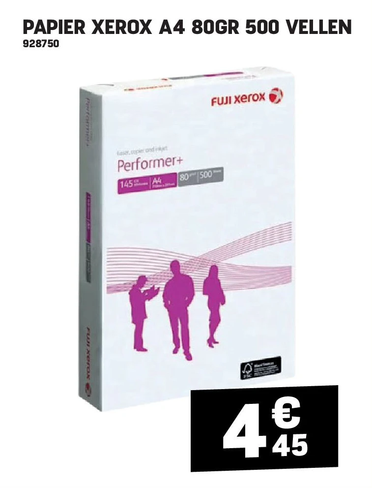 PAPIER XEROX A4 80GR 500 VELLEN