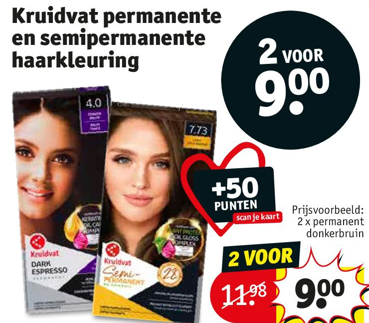 Kruidvat permanente en semipermanente haarkleuring