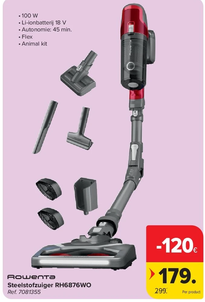 Steelstofzuiger RH6876WO
