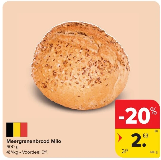 Meergranenbrood Milo