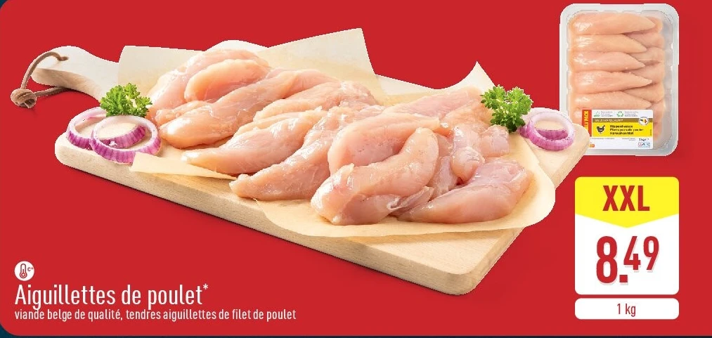 Aiguillettes de poulet