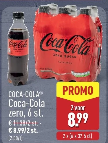 Coca-Cola zero, 6st.