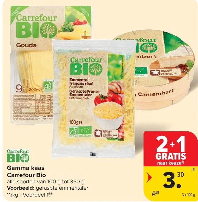 Gamma kaas Carrefour Bio