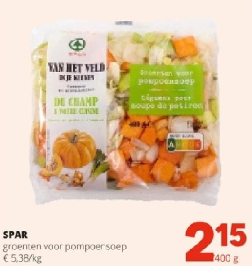 SPAR groenten voor pompoensoep