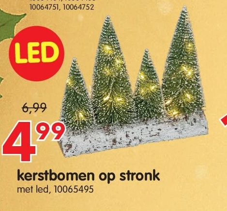 kerstbomen op stronk