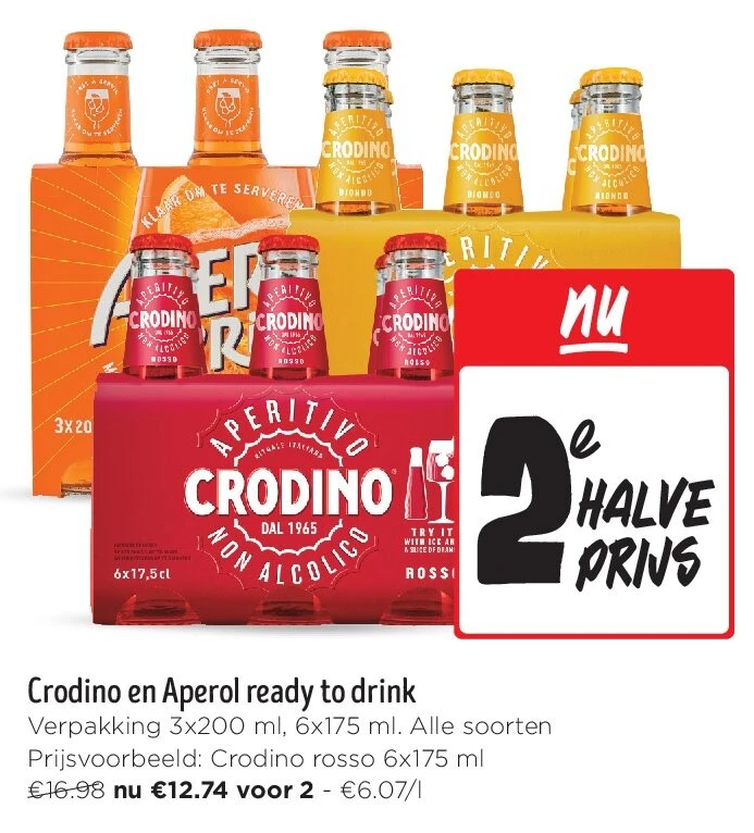 Crodino en Aperol ready to drink