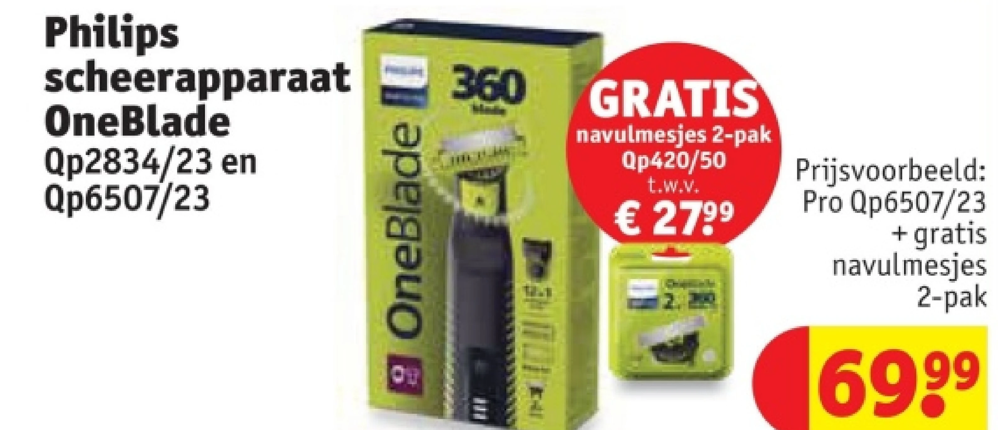 Philips scheerapparaat OneBlade