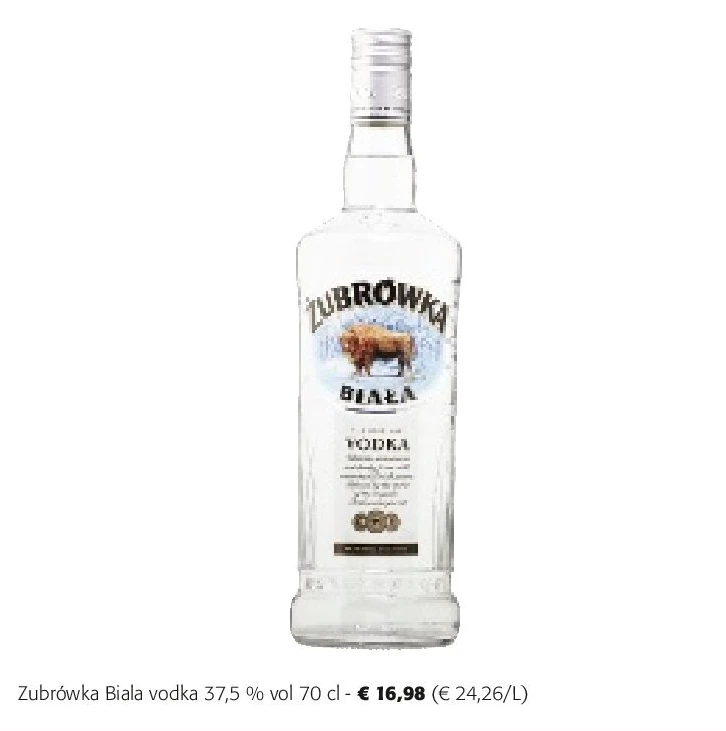 Zubrówka Biala vodka 37,5 % vol 70 cl