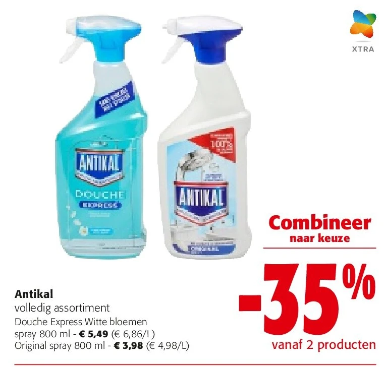 Antikal Douche Express Witte bloemen spray 800 ml
