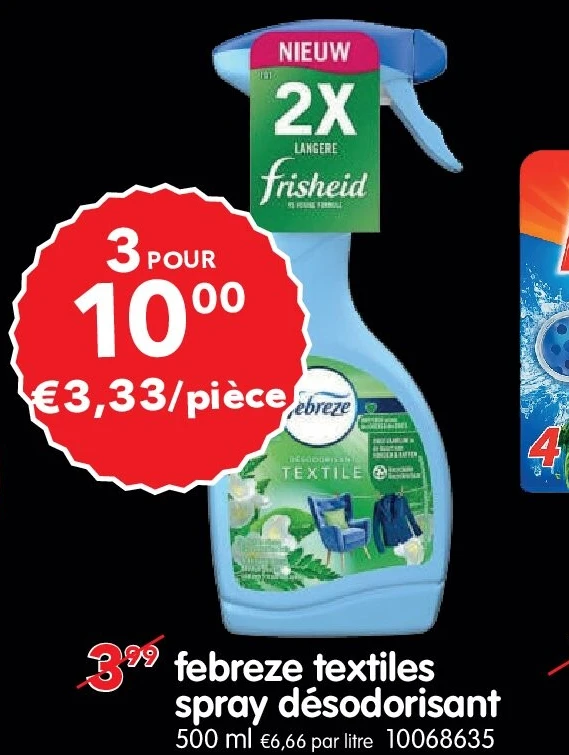 febreze textiles spray désodorisant