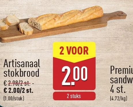 Artisanaal stokbrood