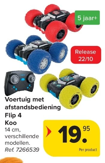 Voertuig met afstandsbediening Flip 4 Koo