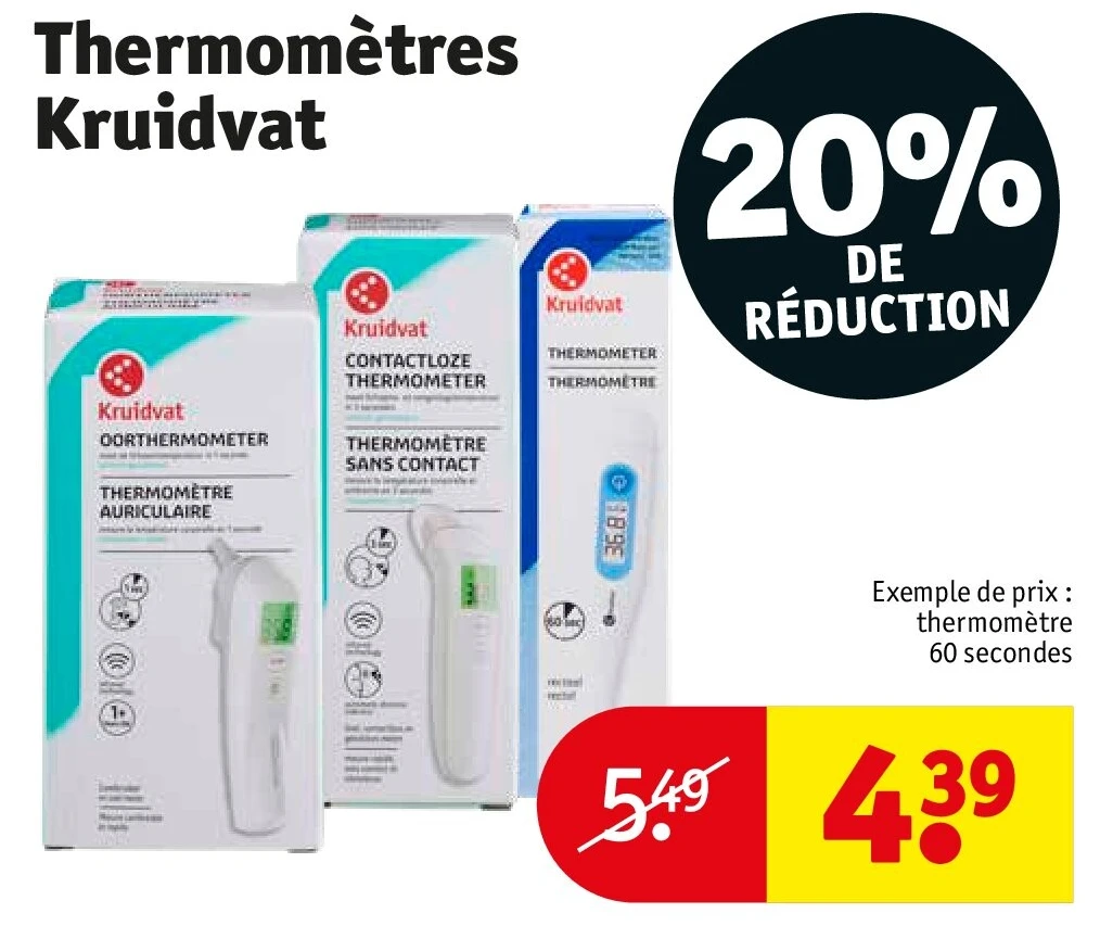 Thermomètres Kruidvat