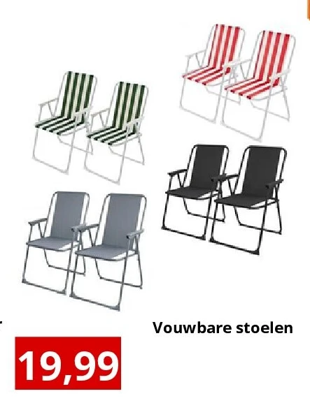 Vouwbare stoelen