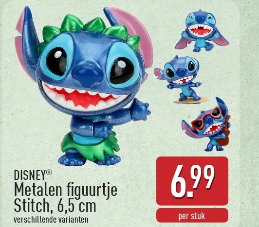 Metalen figuurtje Stitch, 6,5cm