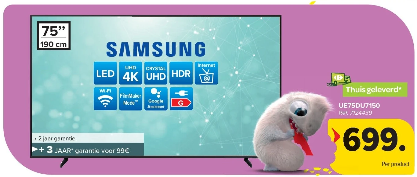 SAMSUNG UE75DU7150 4K TV