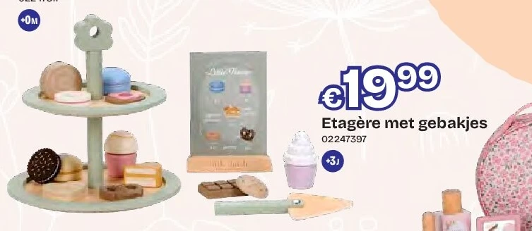 Etagère met gebakjes