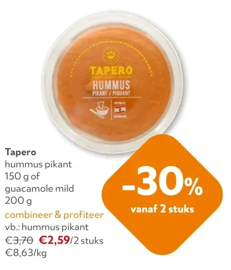Tapero hummus pikant