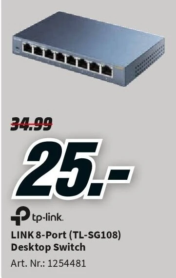 LINK 8-Port (TL-SG108) Desktop Switch