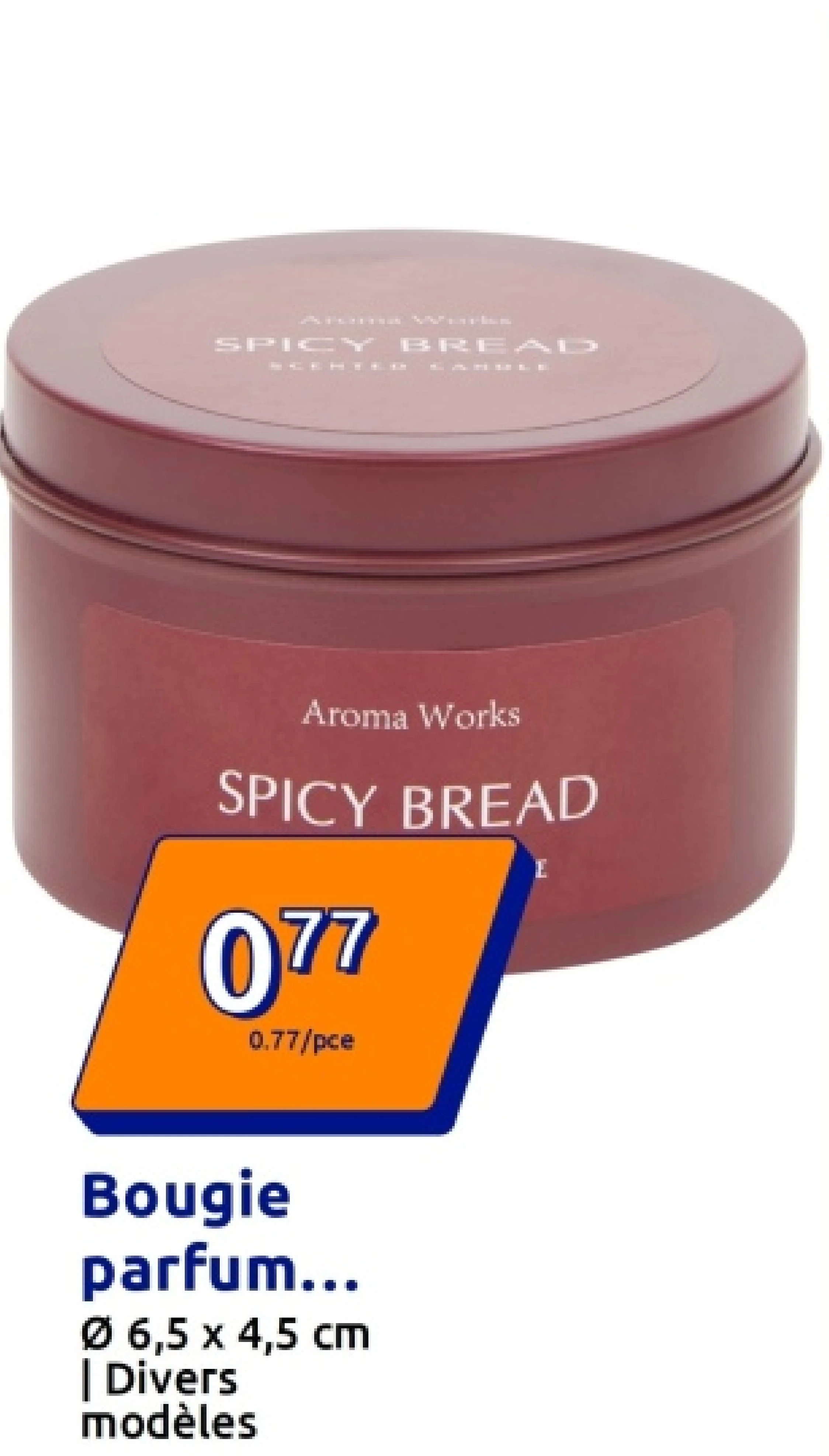 Bougie parfumée dans boîte