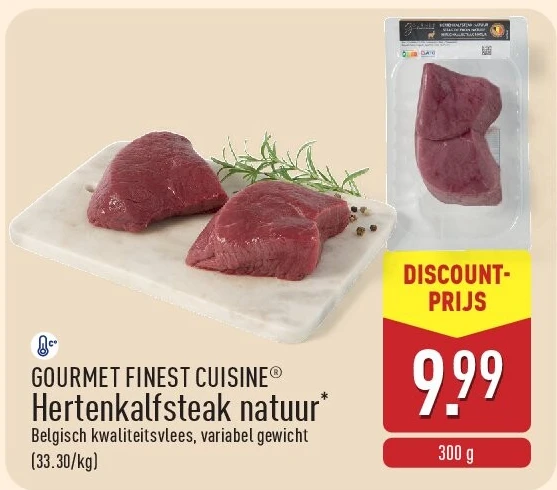 Hertenkalfsteak natuur