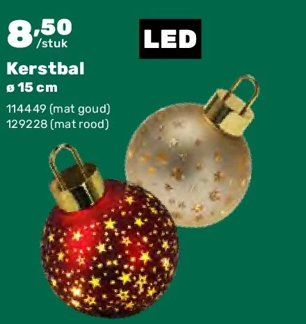 Kerstbal ø 15 cm