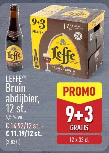 Bruin abdijbier, 12st.