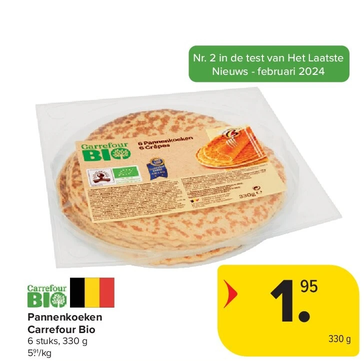 Pannenkoeken Carrefour Bio