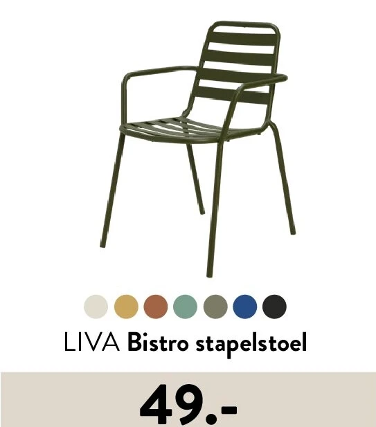 LIVA Bistro stapelstoel