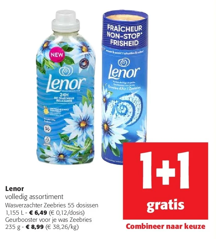 Lenor Wasverzachter Zeebries 55 dosissen 1,155 L
