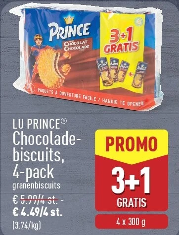 Chocoladebiscuits, 4-pack
