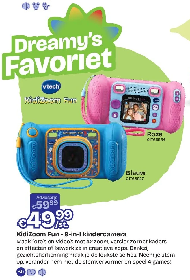KidiZoom Fun - 9-in-1 kindercamera Blauw