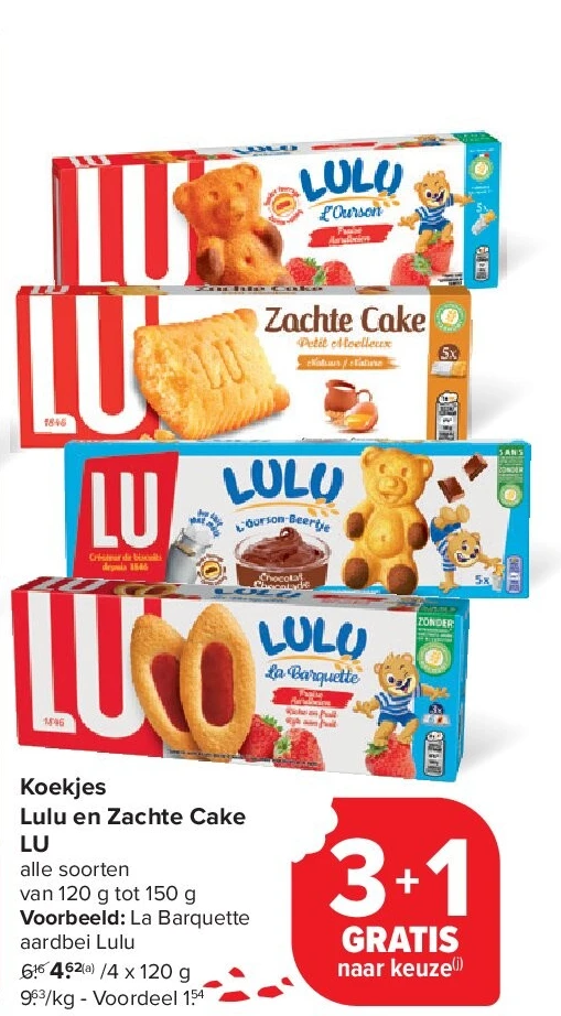 Koekjes Lulu en Zachte Cake LU