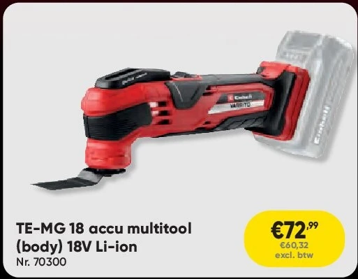 TE-MG 18 accu multitool (body) 18V Li-ion
