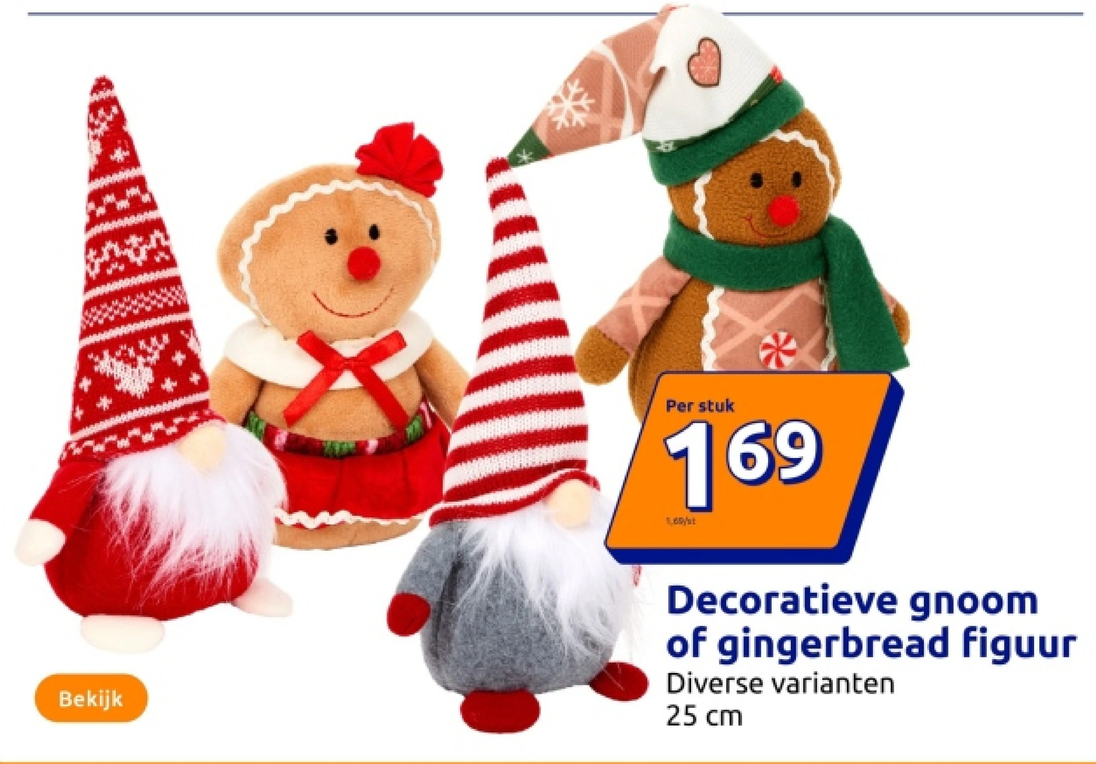 Decoratieve gnoom of gingerbread figuur
