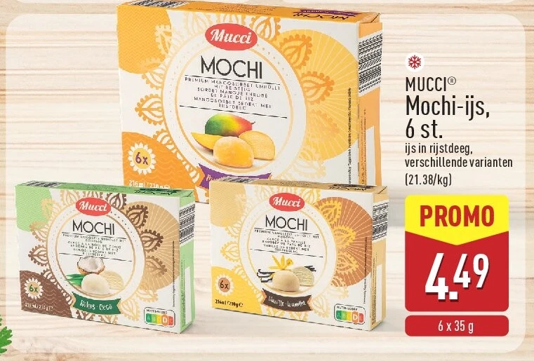 Mochi-ijs, 6st.