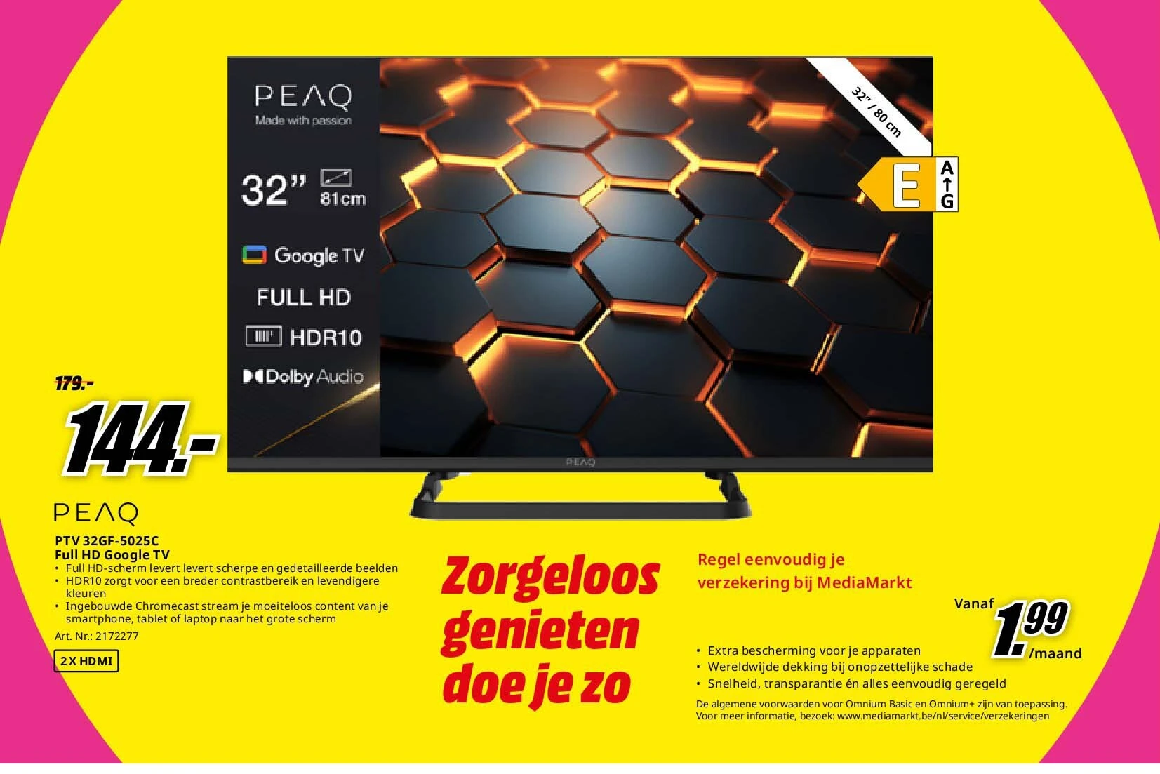 PTV 32GF-5025C Full HD Google TV