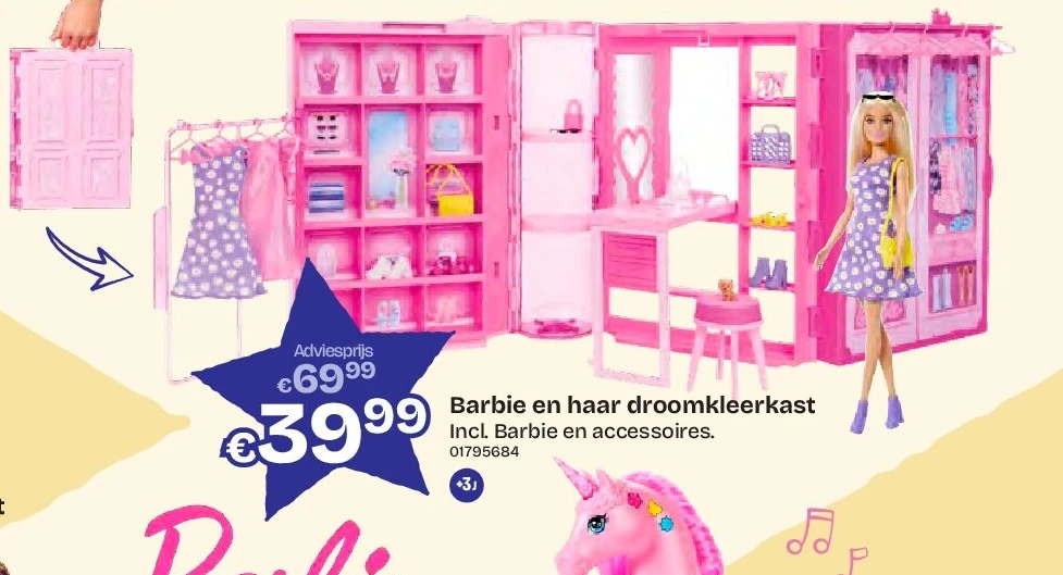 Barbie en haar droomkleerkast