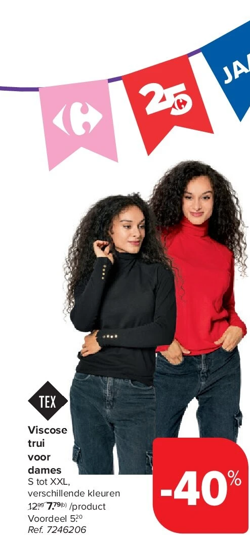 Viscose trui voor dames