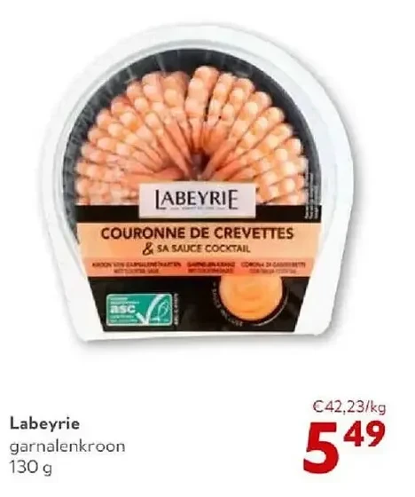 Labeyrie garnalenkroon 130 g