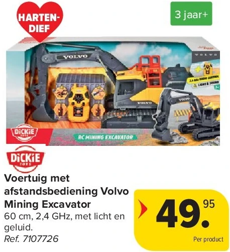 Voertuig met afstandsbediening Volvo Mining Excavator