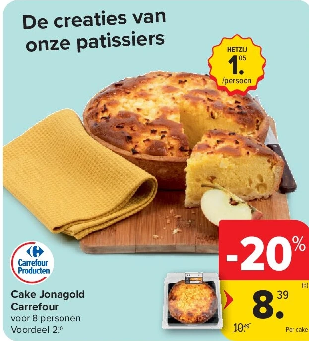 Cake Jonagold Carrefour