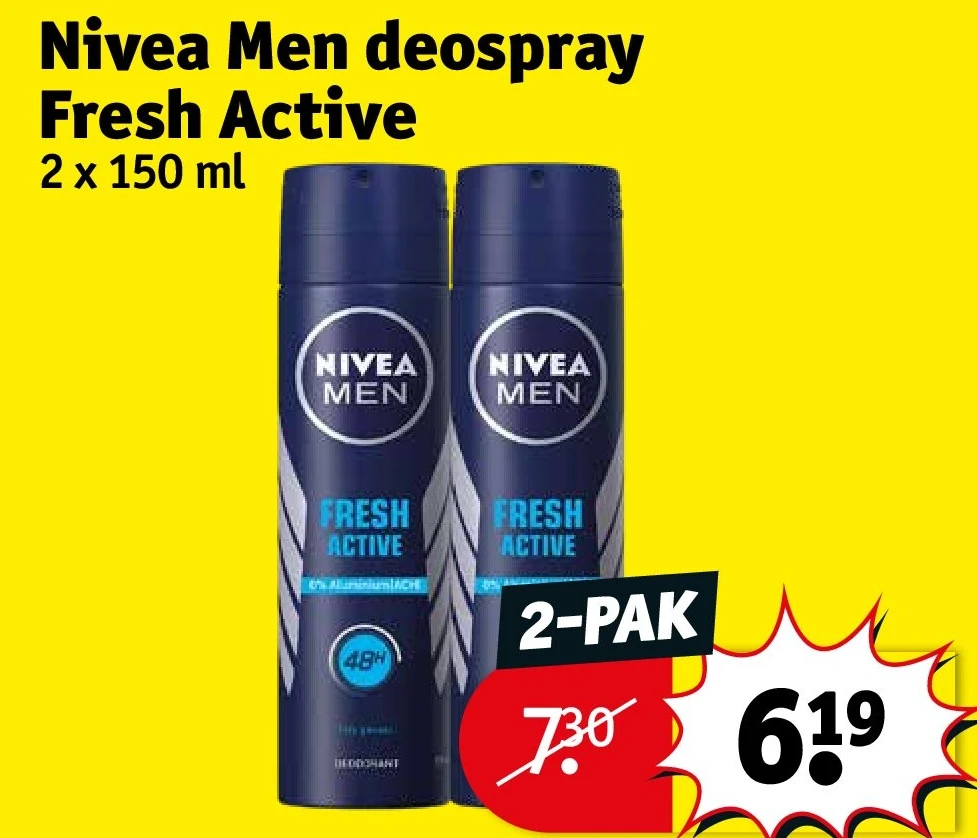 Nivea Men deospray Fresh Active