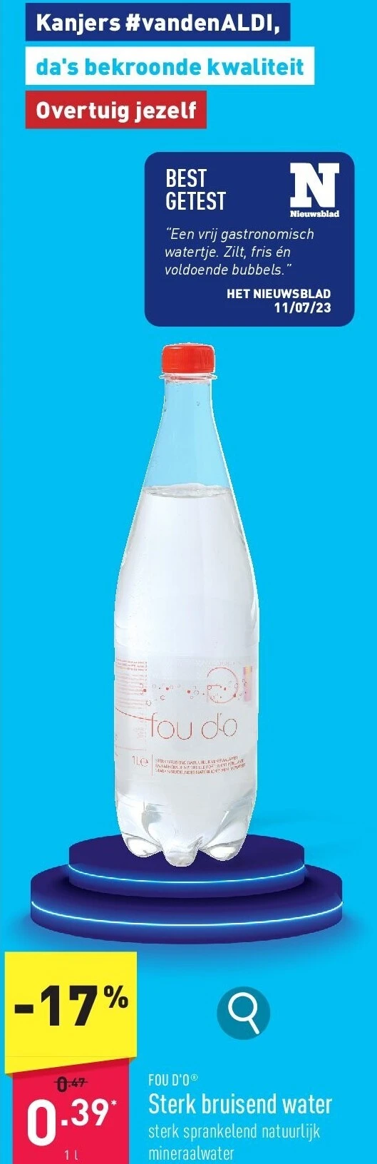 Sterk bruisend water