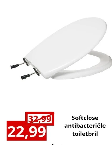 Softclose antibacteriële toiletbril